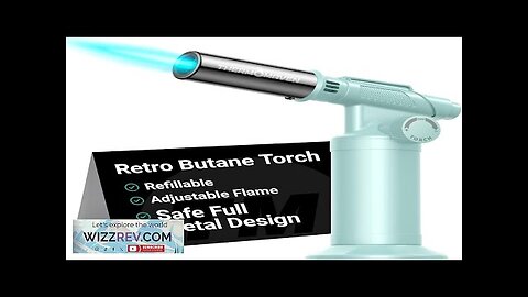 Retro Butane Torch Kitchen Torch Lighter Refillable Cooking Blow Torch Fit Review