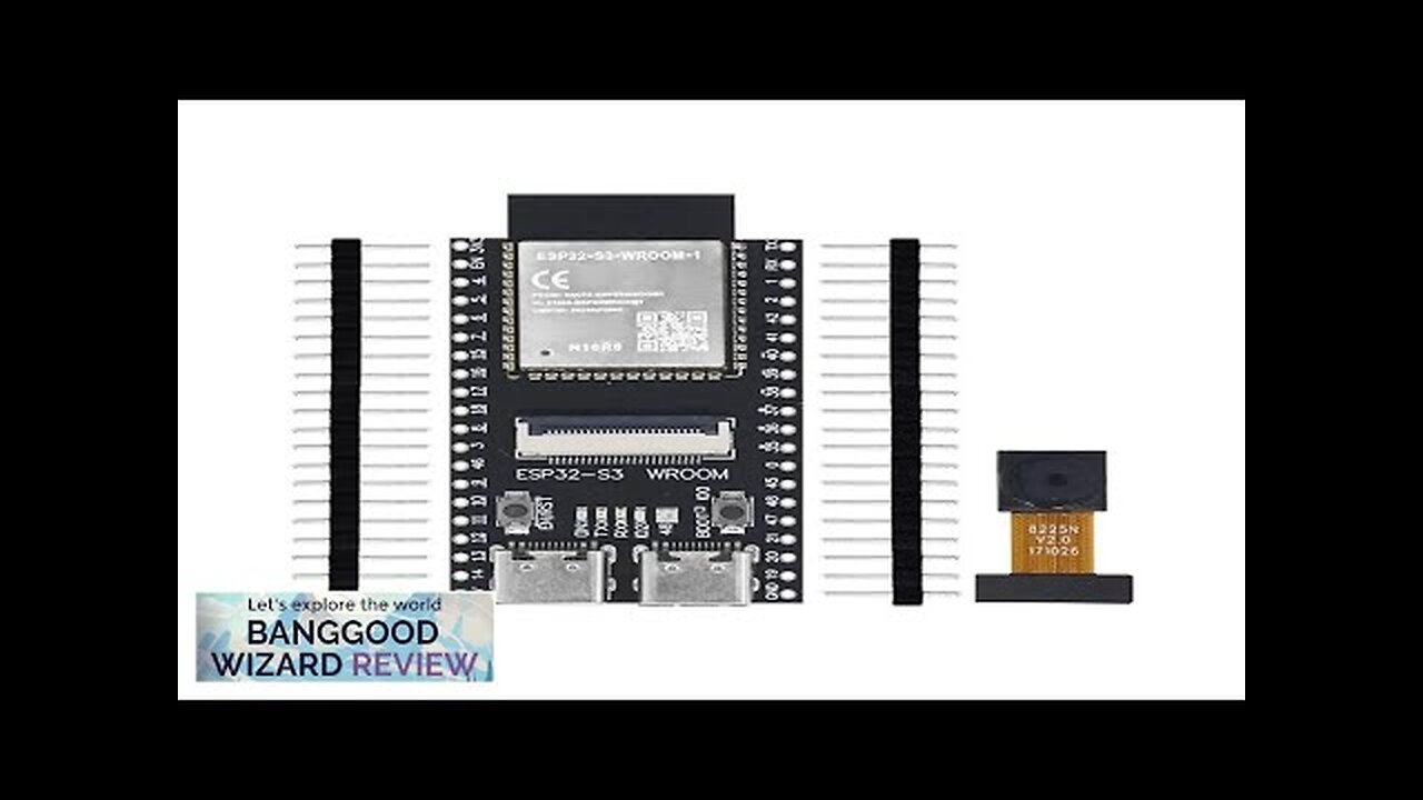 ESP32-S3 WROOM N16R8 CAM Development Board WiFi+bluetooth Module Collocated with OV2640/5640 Review