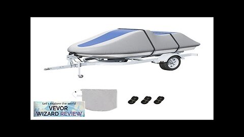 VEVOR Jet Ski Cover 126"-135" Trailerable Waterproof PWC Cover Heavy-duty 600D Marine Review