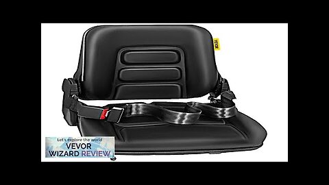 VEVOR Universal Adjustable Forklift Seat with Safety Belt Full Suspension Seat Replacement Review