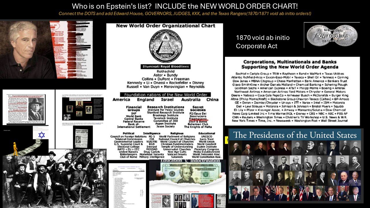 IT'S AMAZING WHAT THE RICH WOULD DO W/PEOPLE LIKE EPSTEIN TO F YOU OVER - USA INC DOD- TELL TRUTH!