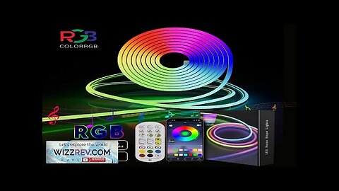 LED Neon Strip Light 3/5m Smart LED WIFI APP RGB 16Colors DIY Review