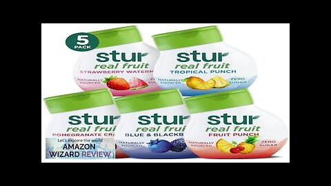 Stur Liquid Water Enhancer | Classic Variety Pack | Naturally Sweetened | Review