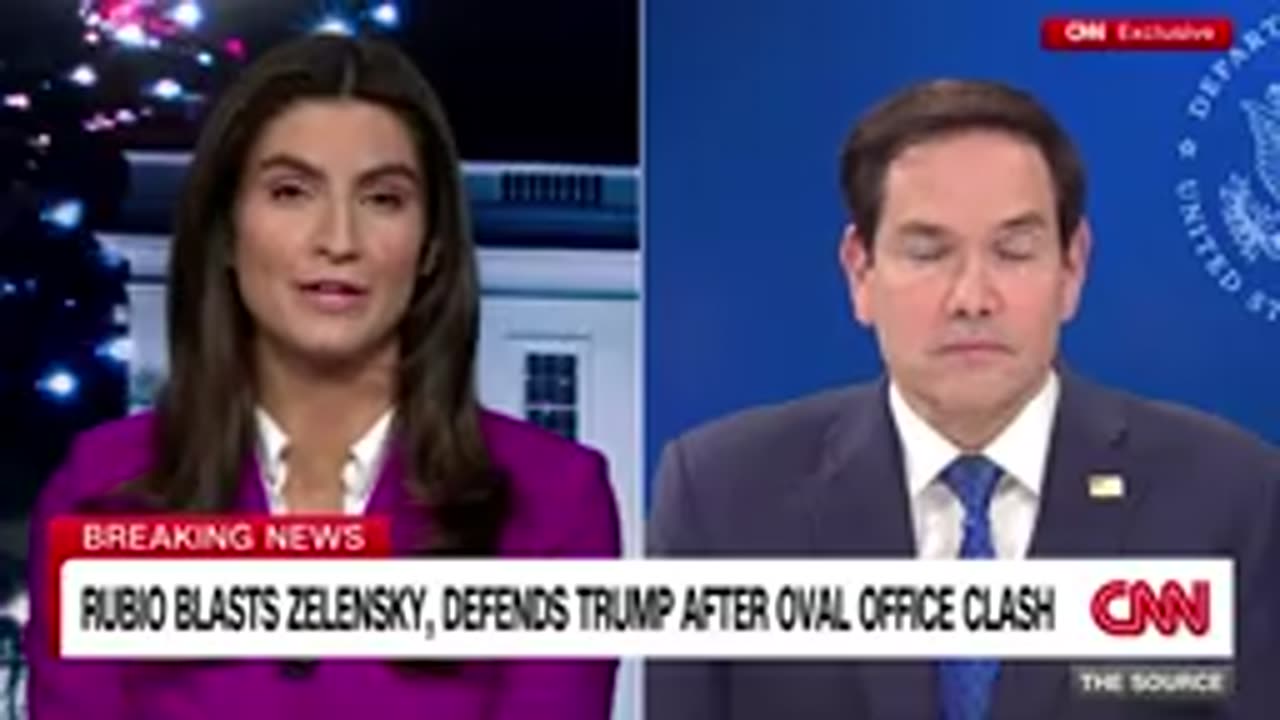 Rubio points finger at Zelensky for breakdown of Trump meeting