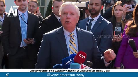 Lindsey Graham Tells Zelenskyy Resign or Change After Trump Clash