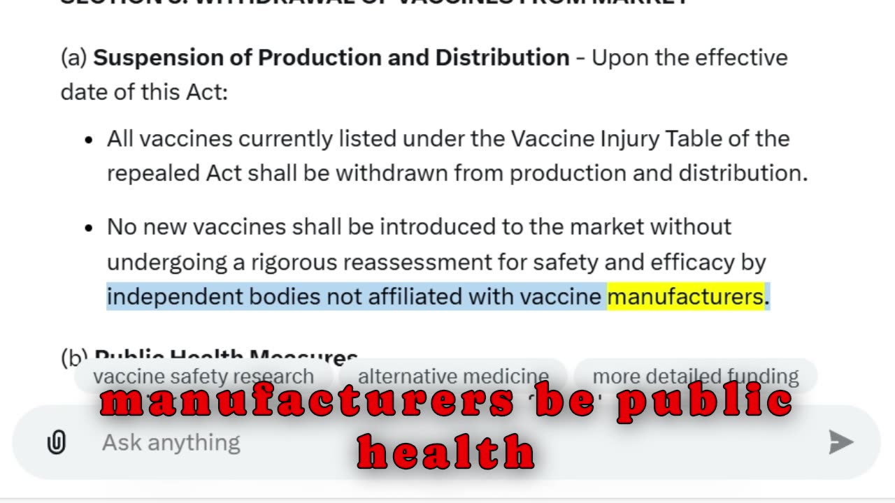 Repeal the 1986 vax act