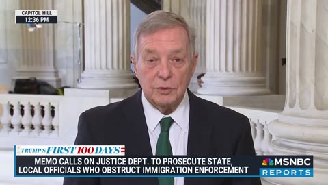 Durbin: We Should ‘Encourage’ Government Agencies to Defy Trump DEI Order