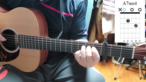 빨래 - 이적 , guitar backing, chord diagram