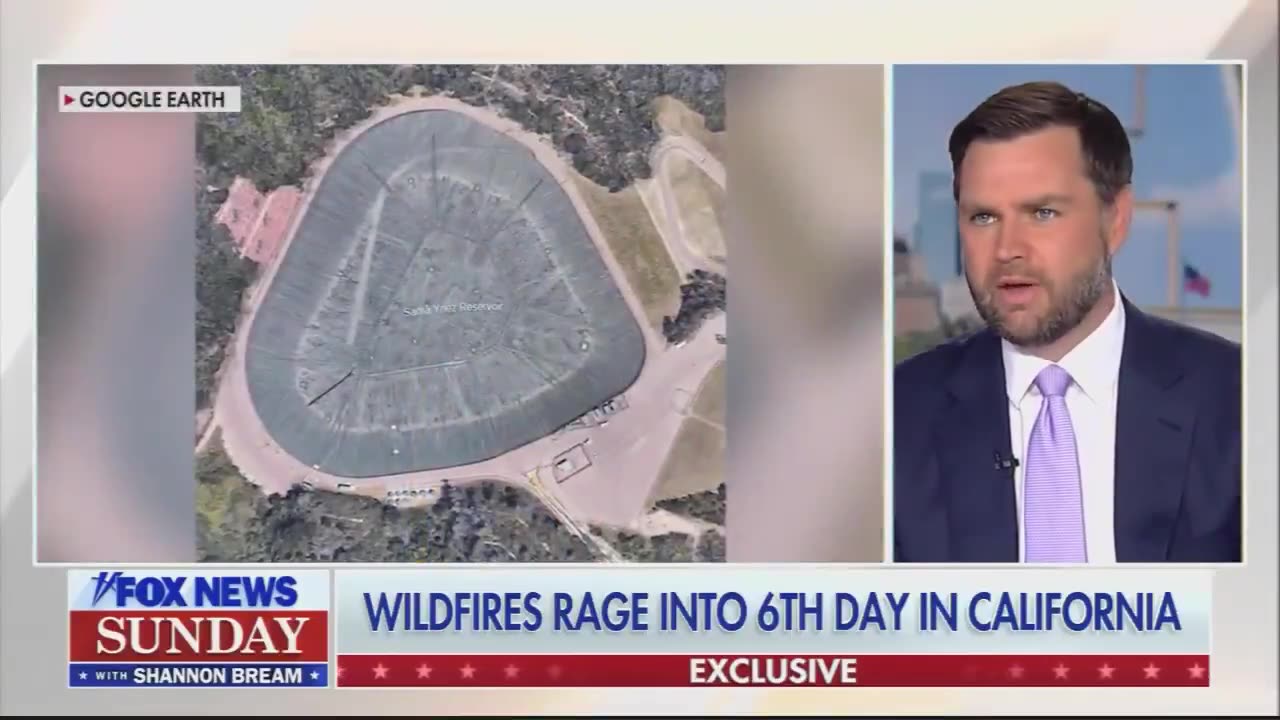 Vice President JD VANCE: Some of these reservoirs have been dry for years in California