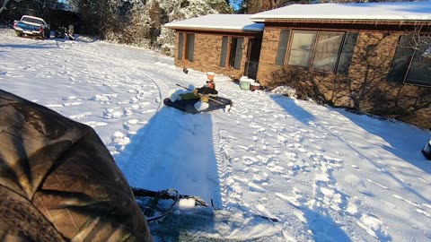 Fun in the snow in south georgia