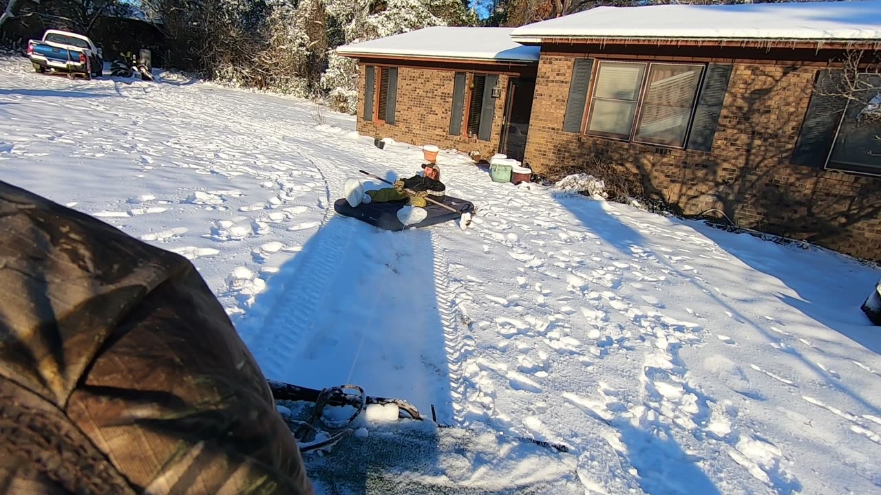 Fun in the snow in south georgia