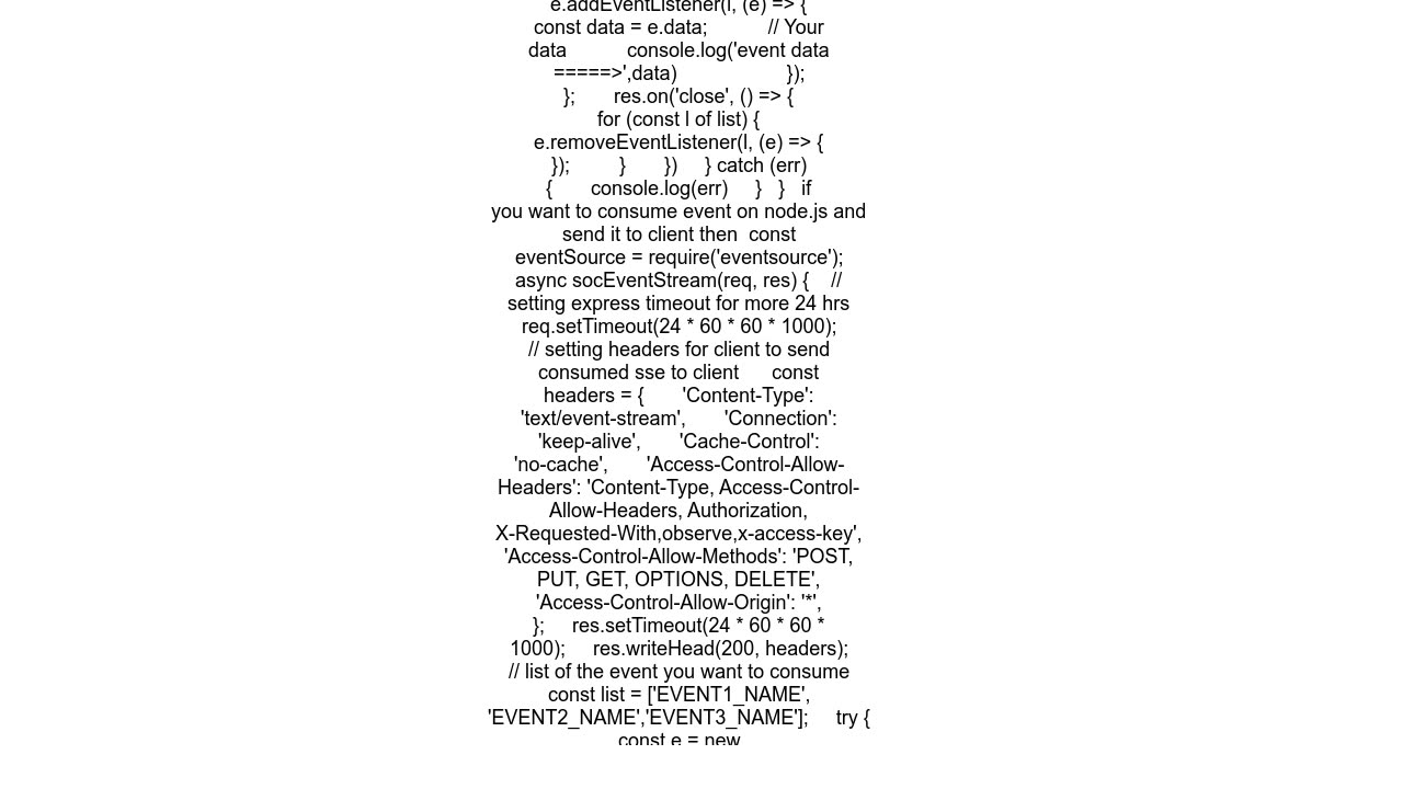 How to consume data from a sse server in Nodejs