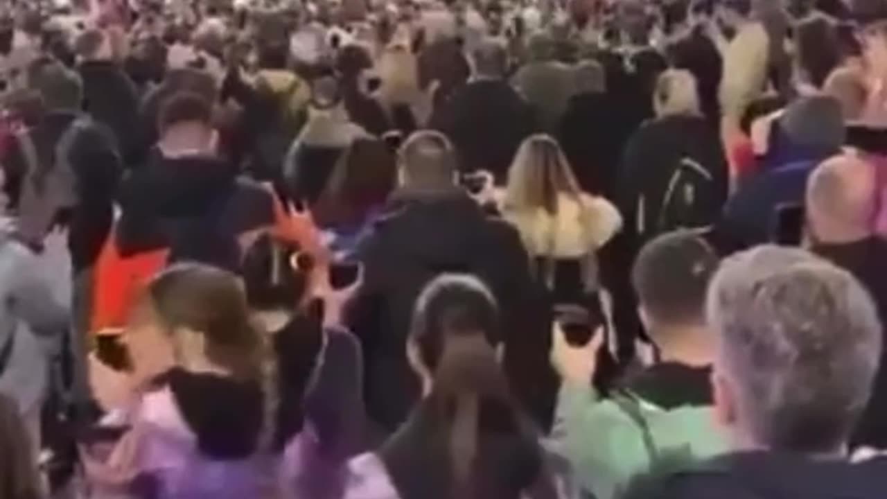 the moment a suspected military-grade sonic weapon was deployed to disrupt protests, reports claim.