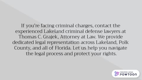 Lakeland criminal defense lawyers