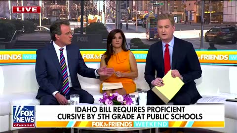 Fox News: Democrats conspiring to end cursive writing so kids can't read Constitution