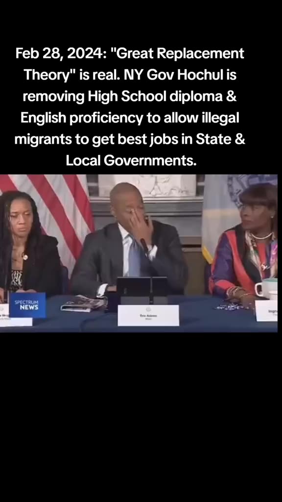 Feb 28, 2024: NY Gov Hochul proves Great Replacement Theory is Real