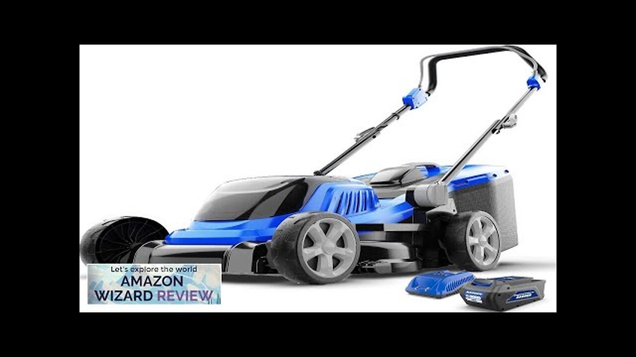 Lawn Mower 40V Brushless 18" Cordless 5 Cutting Height Adjustments Electric Lawn Review