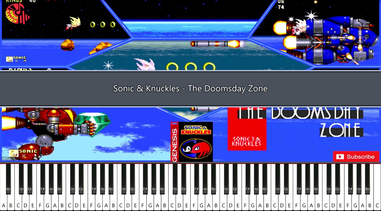 Sonic & Knuckles - The Doomsday Zone Piano MIDI