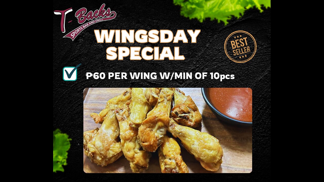 T-Backs Sports Bar and Grill Sports Schedule and Wingsday wing special for Wednesday Jan 15, 2025