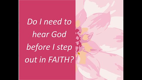 April 25 (Year 4) Must I hear God before stepping out in FAITH? - Tiffany Root & Kirk VandeGuchte