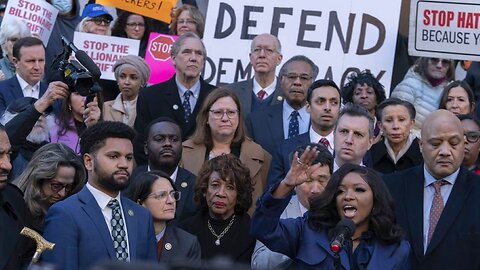 DOE Demonstration: Trump Says Democrats Don't Love America And Calls Maxine Waters A 'Lowlife'