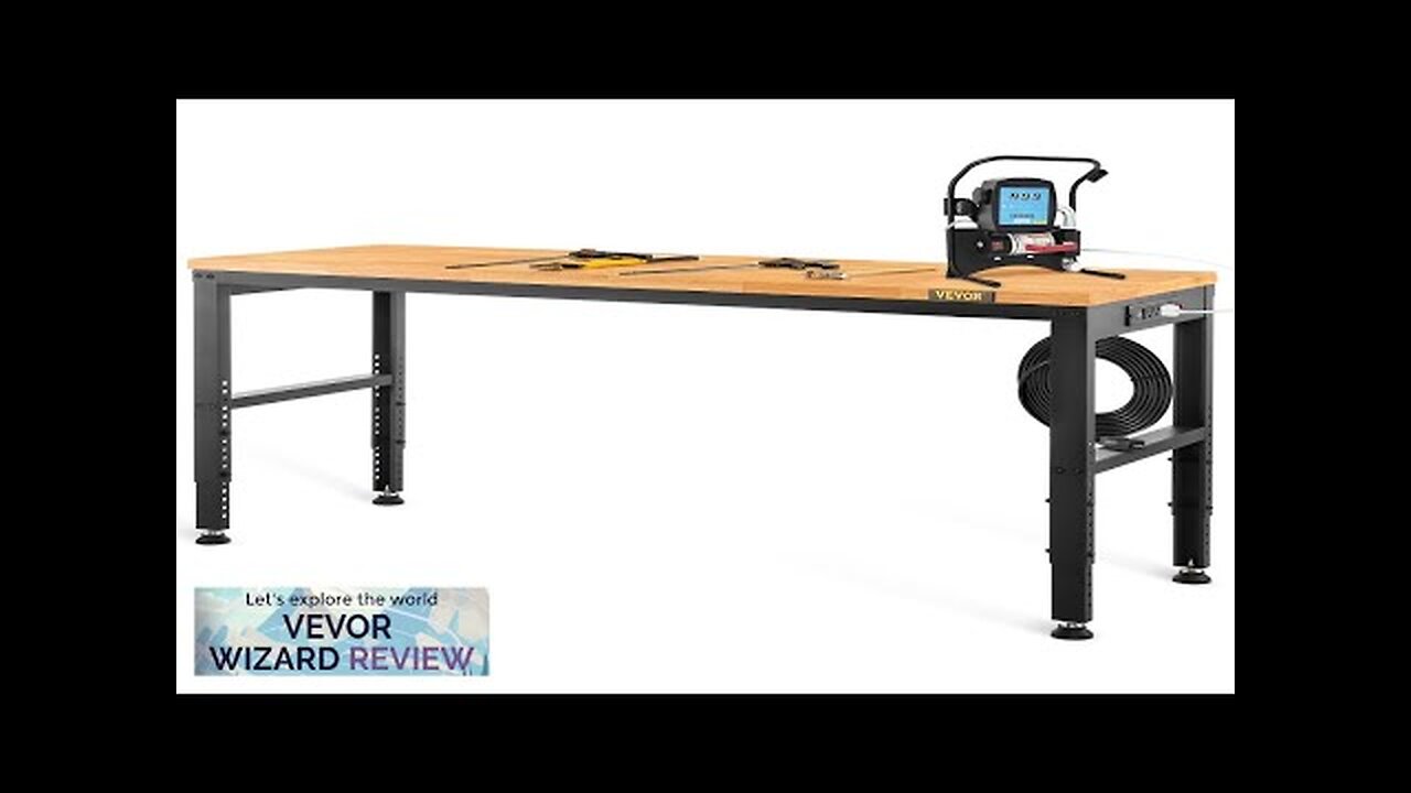 VEVOR Workbench Adjustable Height 48" L X 20" W X 38.1" H Review