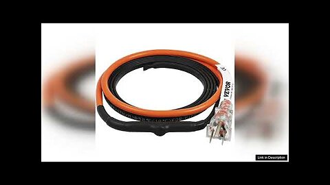 VEVOR Self-Regulating Pipe Heating Cable 6-feet 5W/ft Heat Tape for Pipes Freeze Review