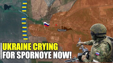 UKRAINE FALLING! Russian flag flew over Spornoye to mark it's capture