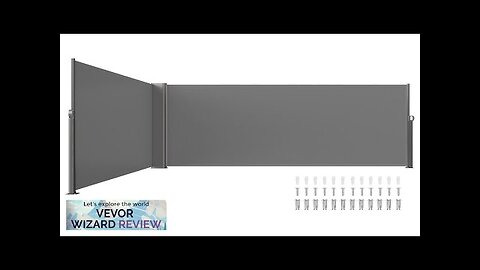 VEVOR Retractable Side Awning 71''x 236'' Full Aluminum Rust-Proof Patio Sunshine Screen Review