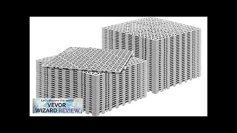 VEVOR Interlocking Tile 50PCS Gray Drainage Tiles 12" x 12" Splicing Soft Review