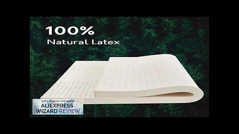 100% Thailand natural latex mattress with cover natural rubber pure mattress 1.5m/1.8m Review