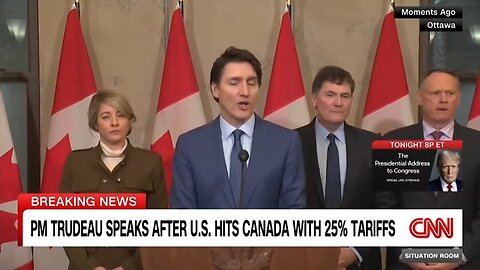 Watch: Trudeau speak directly to Trump during blistering speech