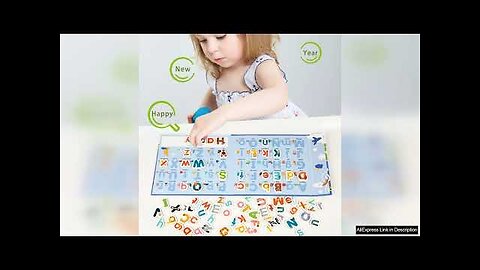 Montessori Busy Quiet Book English Magnetic Letters Card Pairing Exercise Puzzle Spell Review