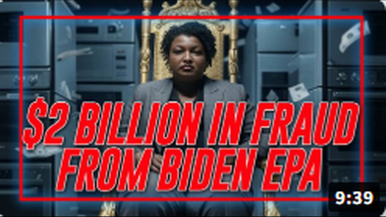 MASSIVE FRAUD EXPOSED: Stacey Abrams Admits The $2 Billion Joe Biden's EPA Gave Her Was Used To Buy Votes Of People In Georgia By Purchasing Them New Appliances All Through Fraudulent Use Of US Taxpayer Dollars