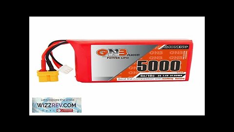 Gaoneng 7.4V 5000mAh 5C 2S LiPo Battery XT60 Plug for Radiomaster TX16S Review