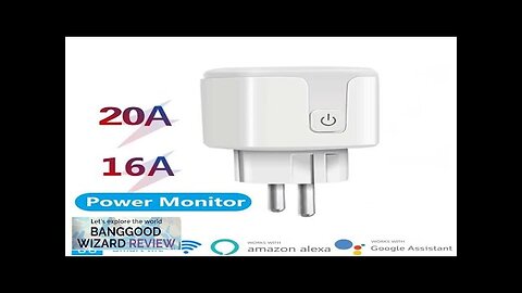 Tuya 16/20A Smart WiFi Switch EU Plug Intelligent Power Monitor Voice Control Review