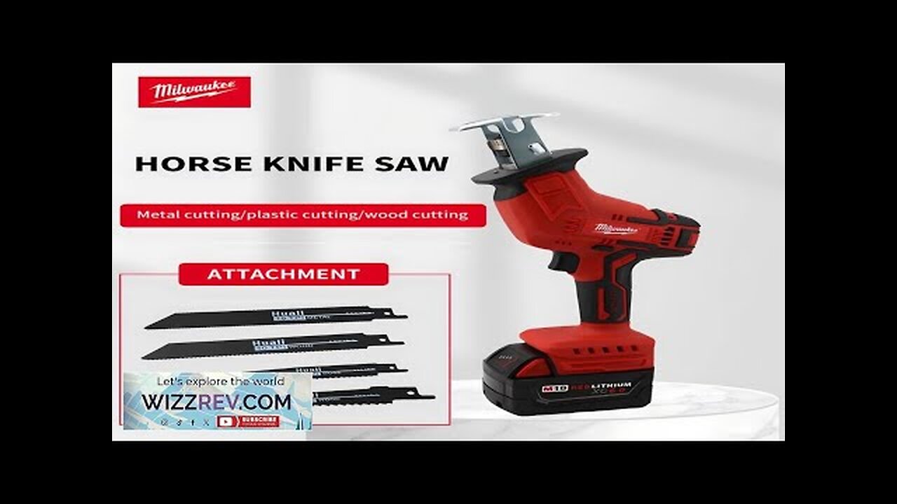 Milwaukee M18 Cordless Reciprocating Saw Electric Cutting Saber Saw Wood Metal Pipe Review