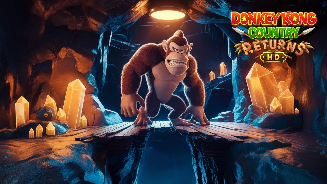 Donkey Kong Country Returns HD Switch [Cliff] (All Collectables)