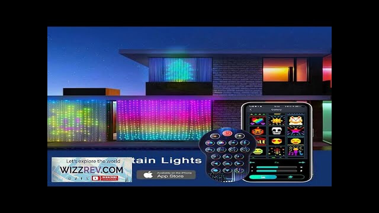 400LEDs Smart App Control RGB Curtain Lights LED String Lights Fairy Garland Review