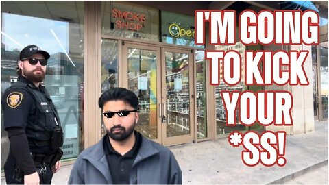 SMOKE SHOP OWNER THREATENS ME ON THE 911 CALL, THEN SHOWS UP!