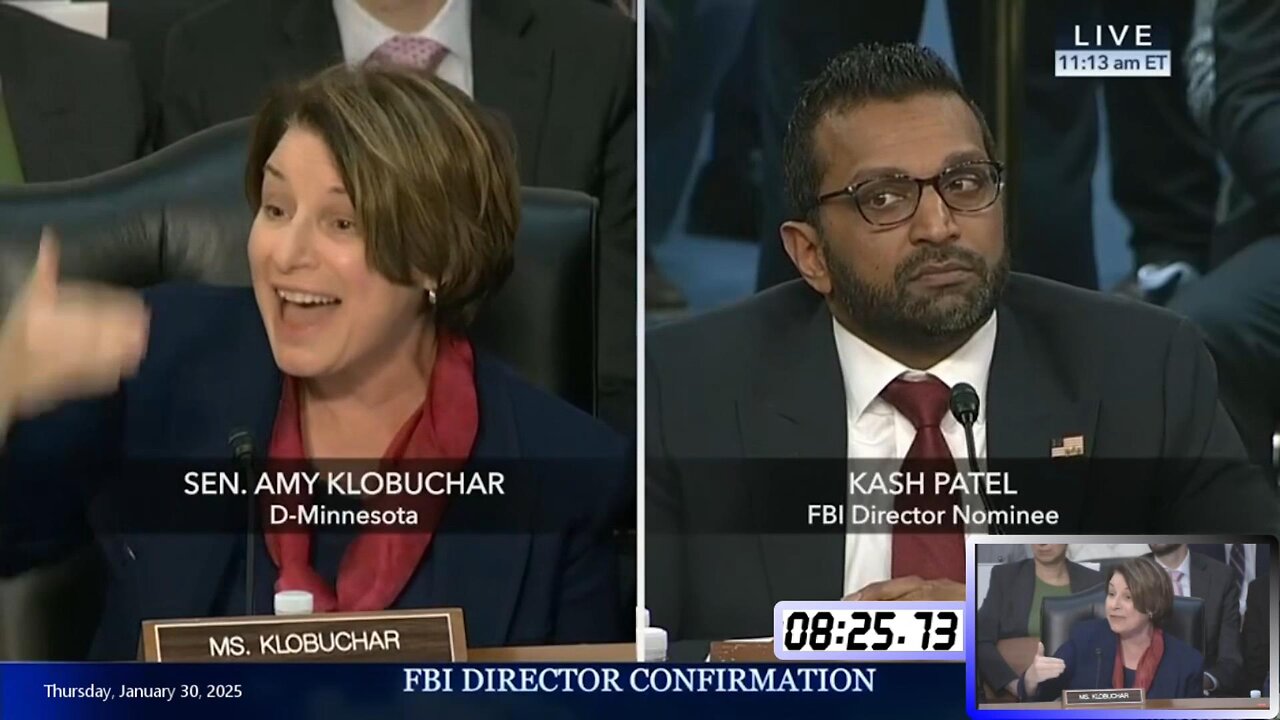 Amy Klobuchar at Kash Patel FBI confirmation hearing * Jan. 30, 2025