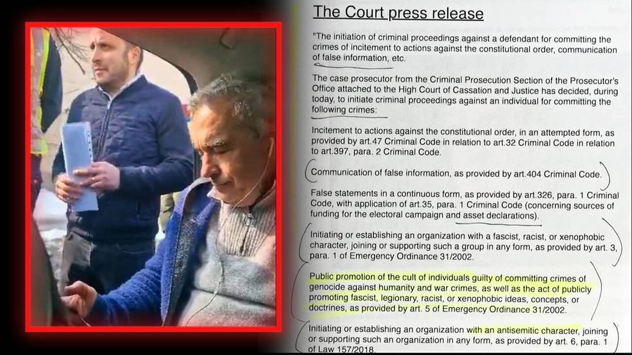 MASSIVE BREAKING UKRAINE WAR NEWS: The NATO / Soros Coup Government Of Romania Has Now Charged The Popular Anti-War Presidential Election Winner Călin Georgescu With Genocide & Crimes Against Humanity As Well As Literal Thought Crimes