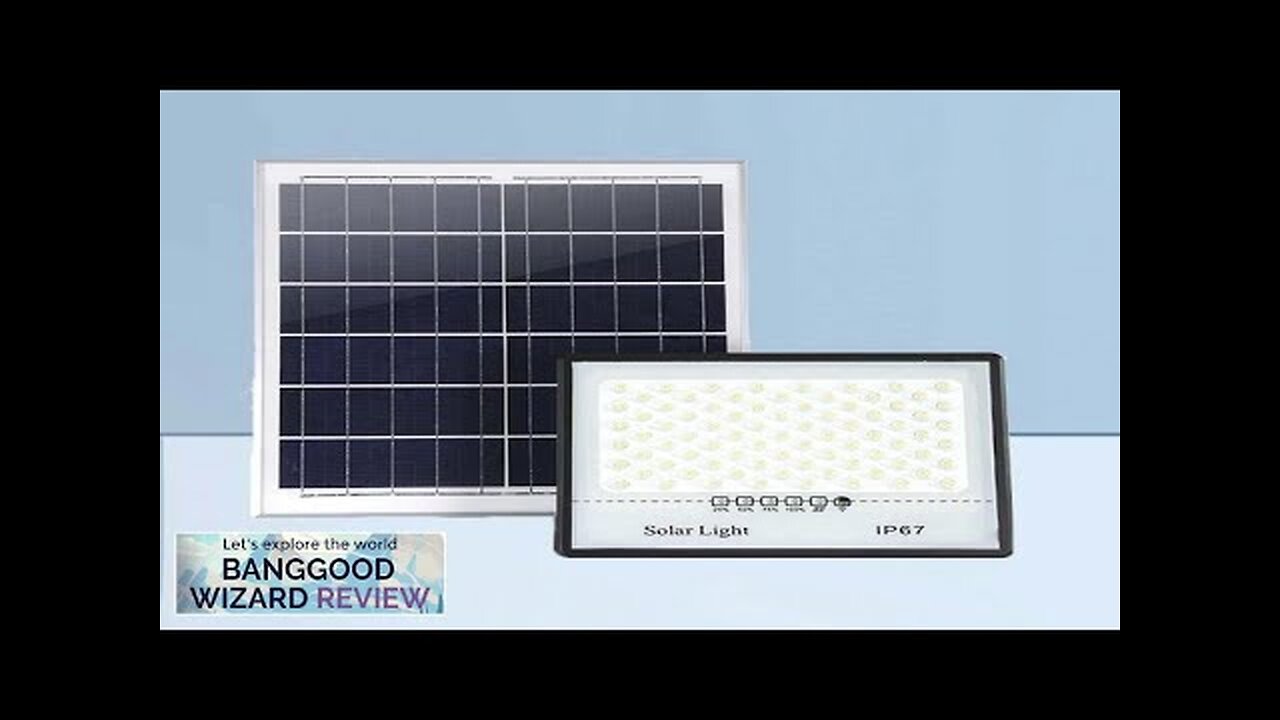 Solar Floodlight LED Light-Controlled Waterproof Street Light With Remote Timing Lighting Review