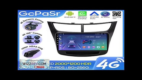 Car Radio Carplay For Chevrolet Sail Aveo 2015 2019 GPS Navigation Review