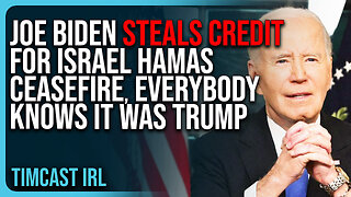 Joe Biden STEALS CREDIT For Israel Hamas Ceasefire, Everybody Knows IT WAS TRUMP