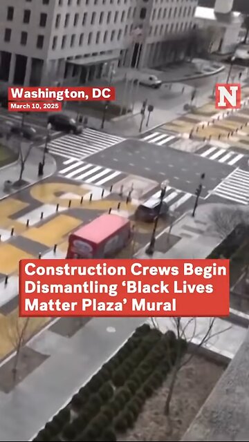 Demolition of the BLM plaza in Washington DC