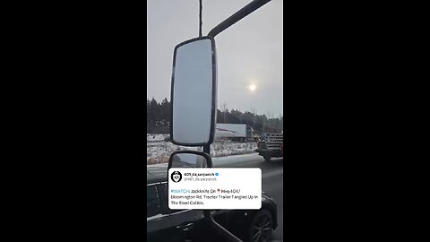 Truck Jackknife On Highway 404