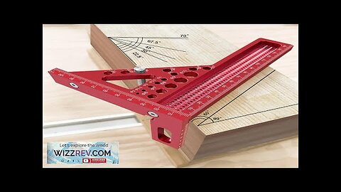 JIGHOLE 3D Multi-Angle Measuring Ruler Square Ruler Hole Drawing Ruler Metric Scale Review