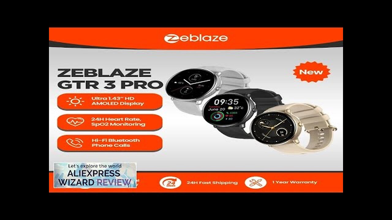 Zeblaze GTR 3 Pro Voice Calling Smart Watch AMOLED Display 316L Stainless Review