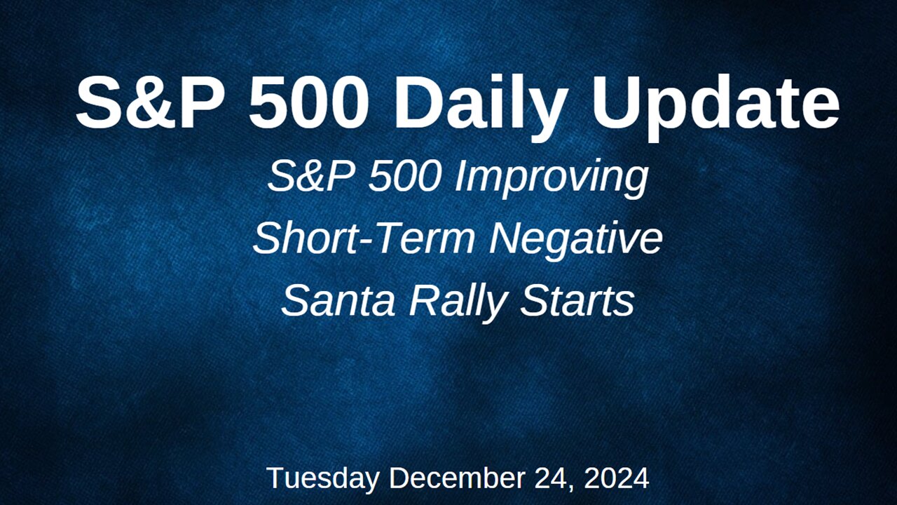 S&P 500 Daily Market Update Tuesday December 24, 2024